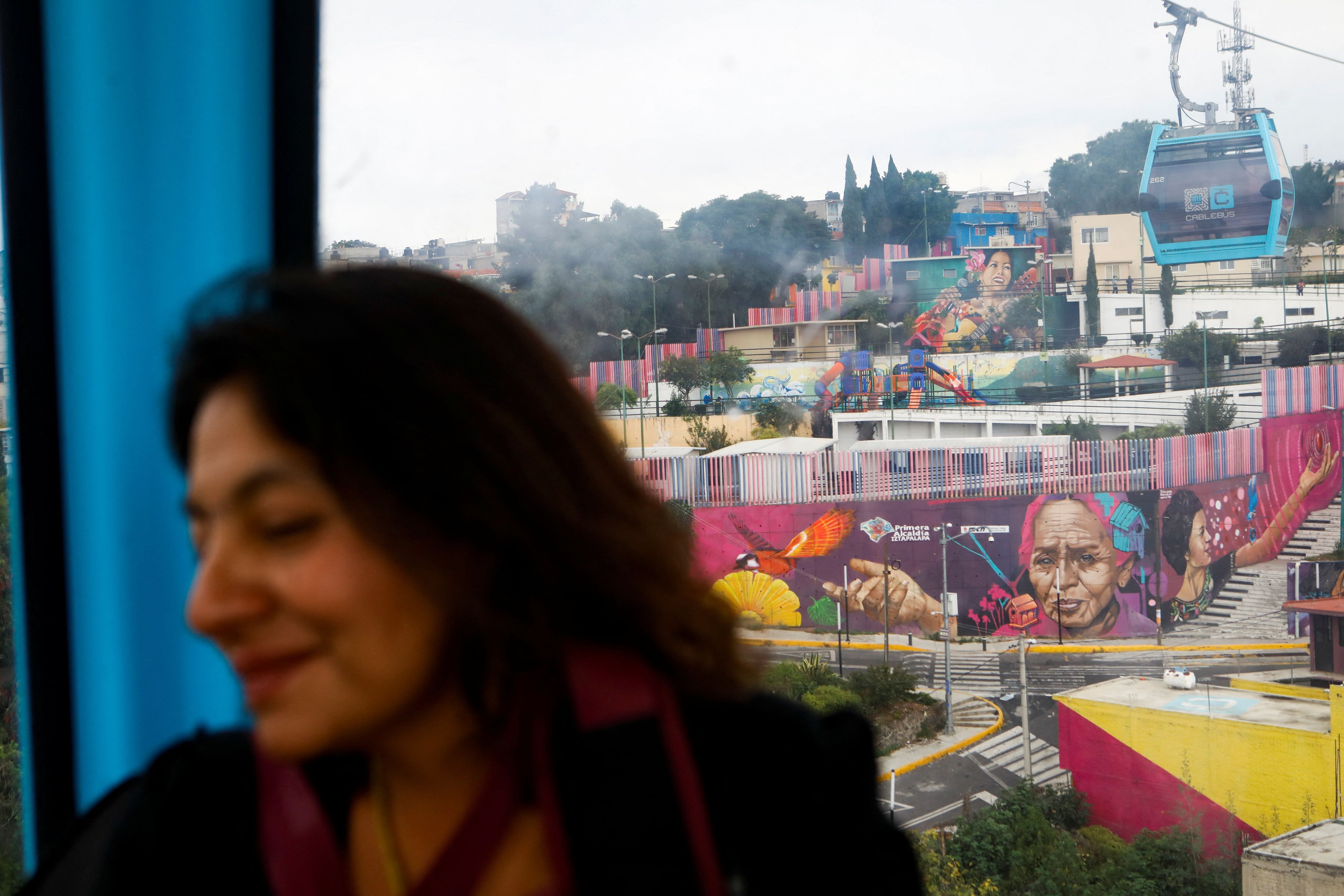 Así son las vistas desde la línea 2 del Cablebús (REUTERS/Raquel Cunha)