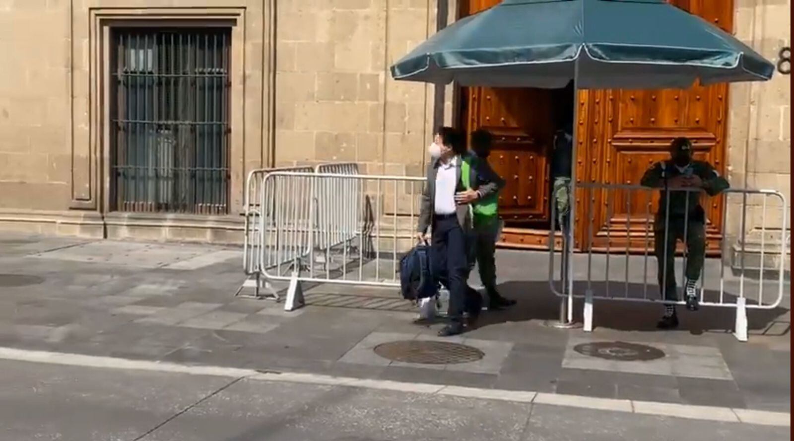 Mario Delgado en Palacio Nacional