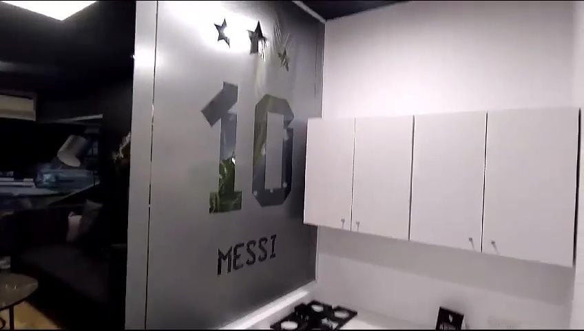 Así es por dentro el palco que le obsequió River a Lionel Messi capturas