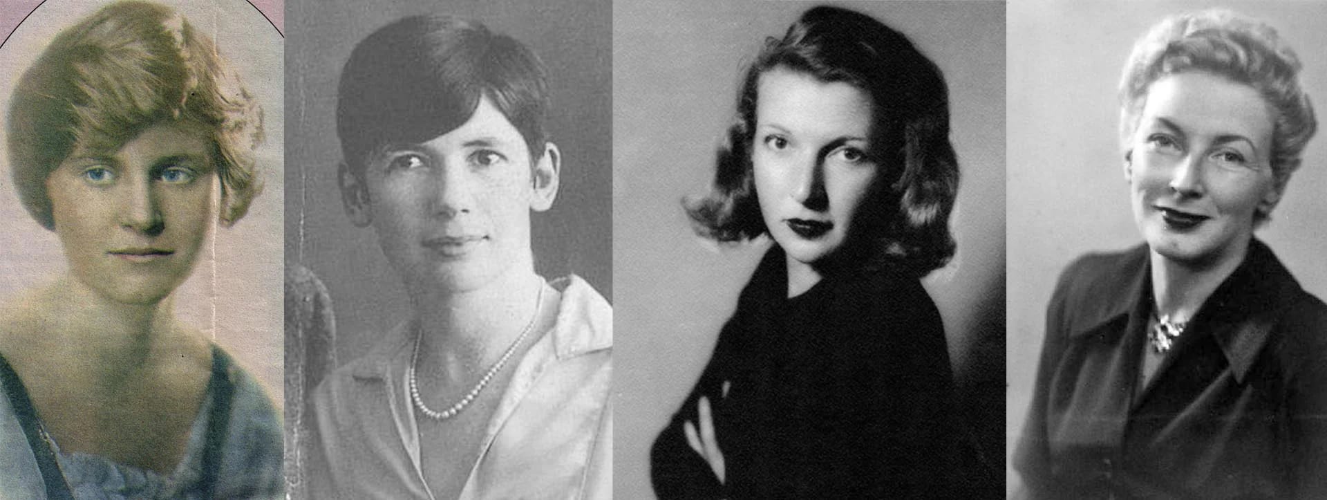 Sus cuatro esposas: Hadley Richardson (1921-1927); Pauline Pfeiffer (1927-1940), Martha Gellhorn, una de las corresponsales de guerra más importantes de la historia (1940-1945), y Mary Welsh, de 1946 hasta su suicidio en 1961