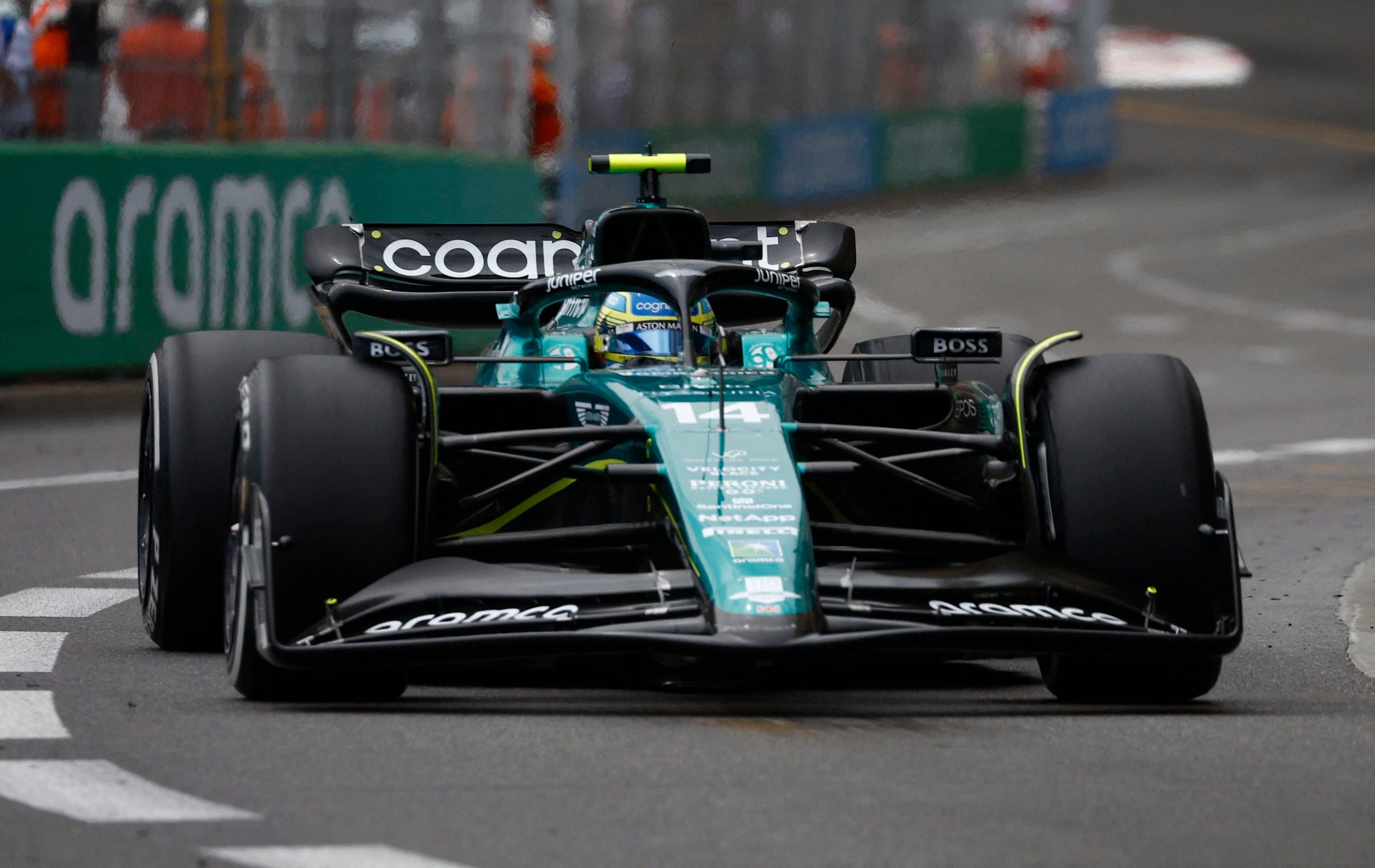 Fernando Alonso durante el GP de Mónaco (REUTERS).