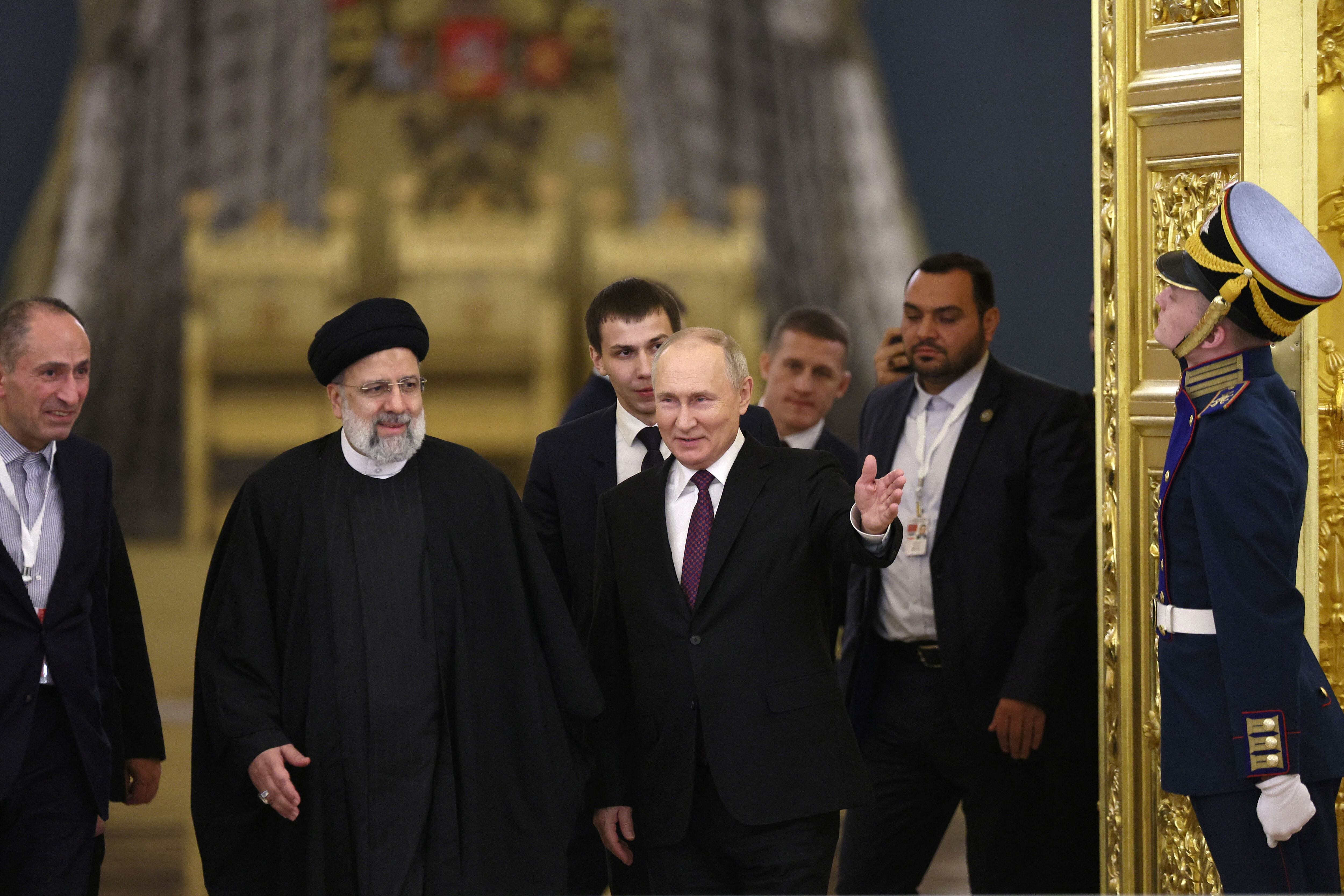 Putin recibió al presidente iraní Ebrahim Raisi en diciembre (Reuters)