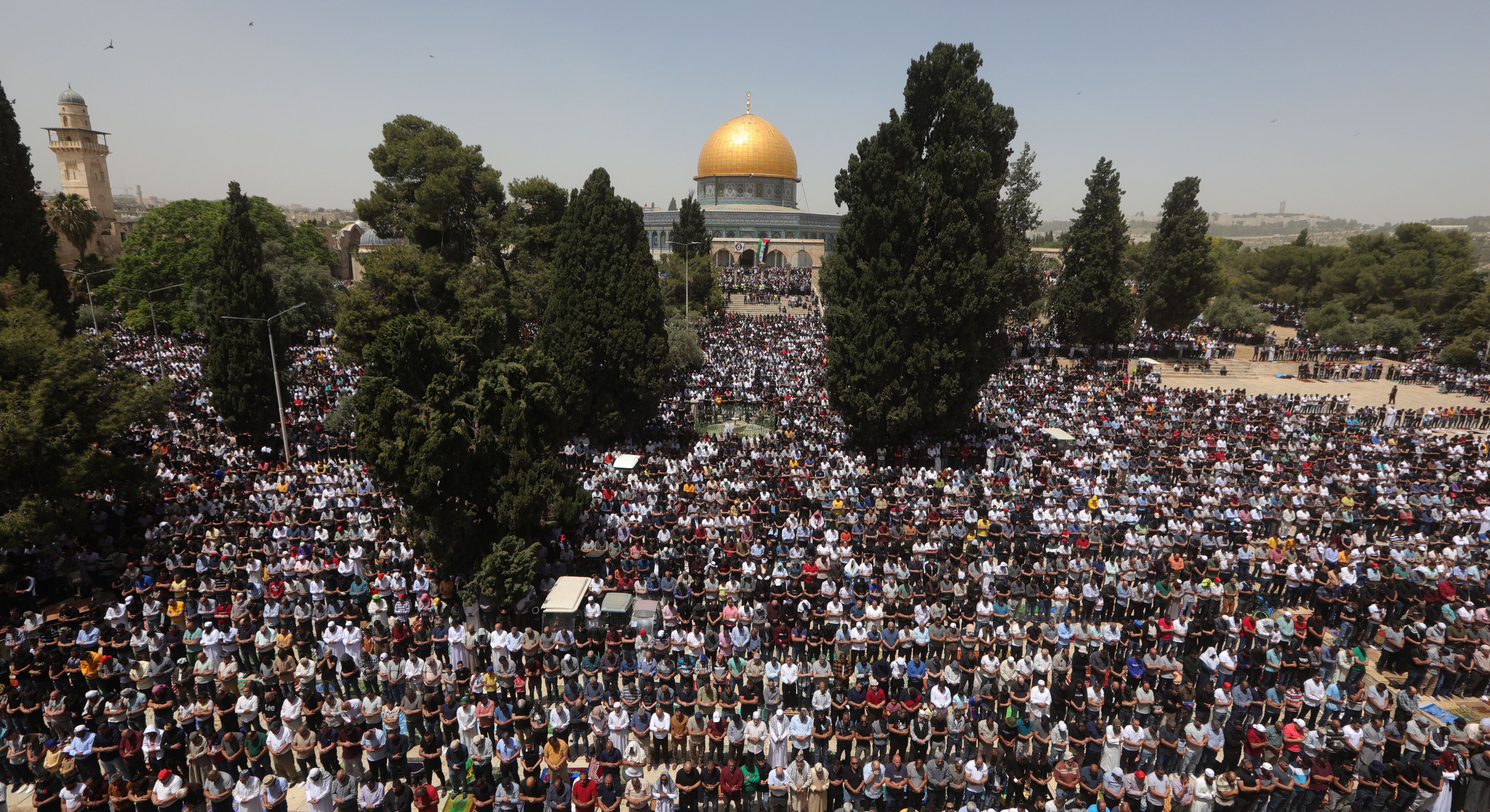 Israel no restringirá el acceso a la mezquita de Al Aqsa durante mes sagrado de Ramadán (EFE/EPA/ALAA BADARNEH)