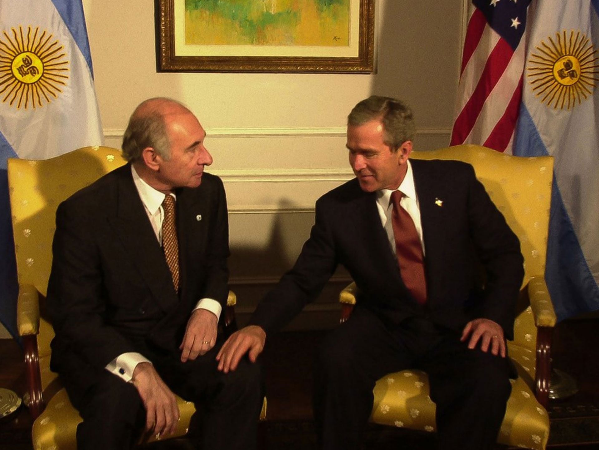 De la Rúa y Bush