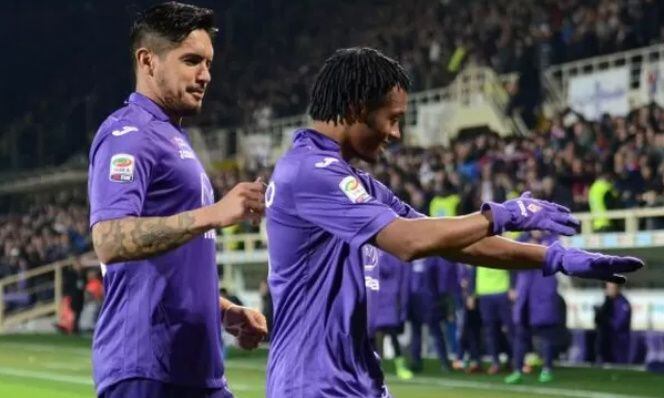 Juan Manuel Vargas e Juan Cuadrado hanno coinciso in alcune stagioni alla Fiorentina in Italia.  - Crediti: Agenzie