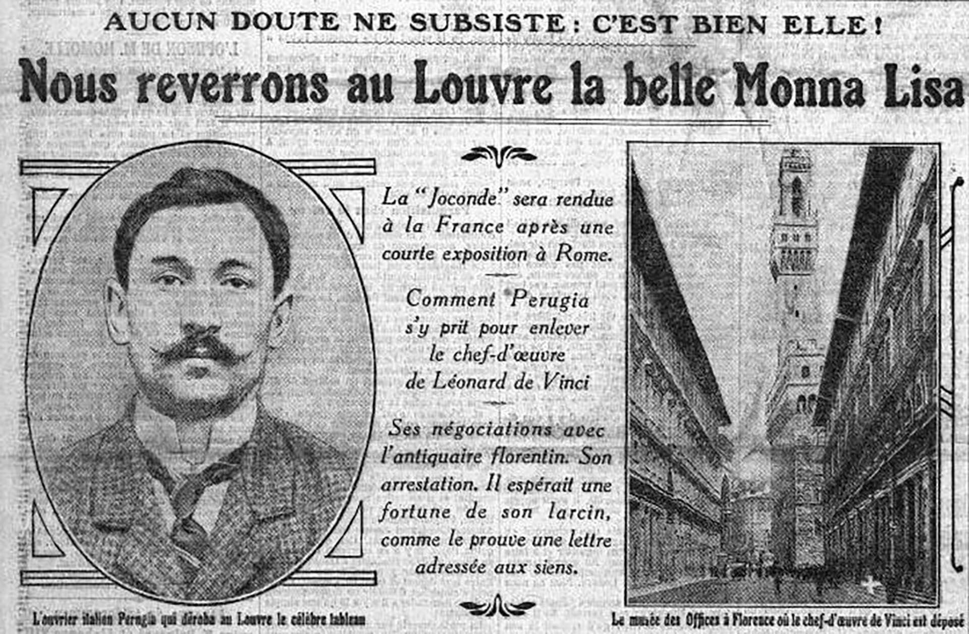 El carpintero italiano era el poseedor de un tesoro (ilegal) y no podía -ni sabía- qué hacer con él. El hombre que lo había impulsado a robar el cuadro más famoso de la historia solo necesitaba que el lienzo desapareciera