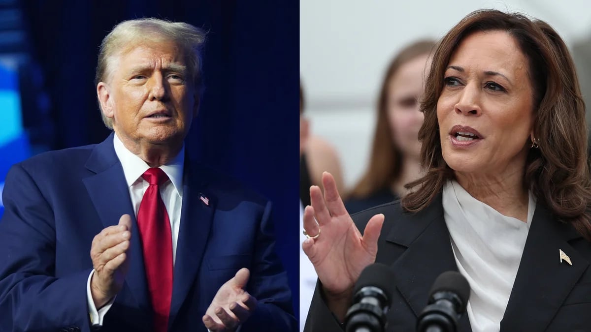 Donald Trump y Kamala Harris debatirán en una reñida contienda con poco  margen para el error - Infobae