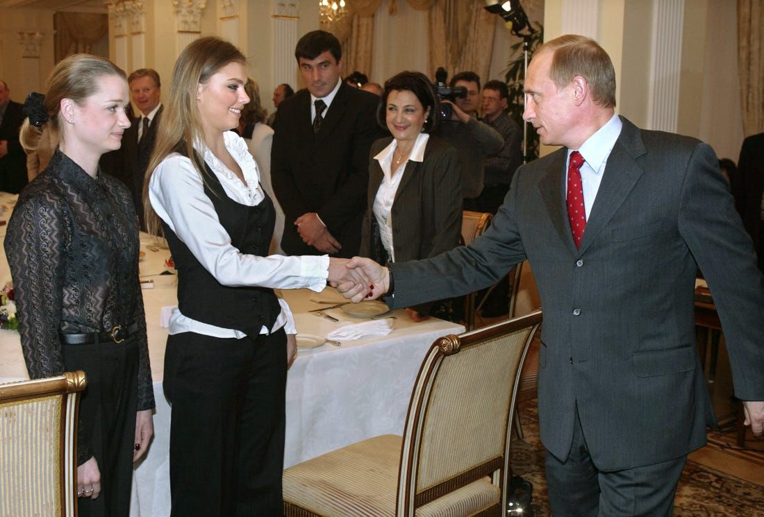 Alina Kabaeva con Vladimir Putin