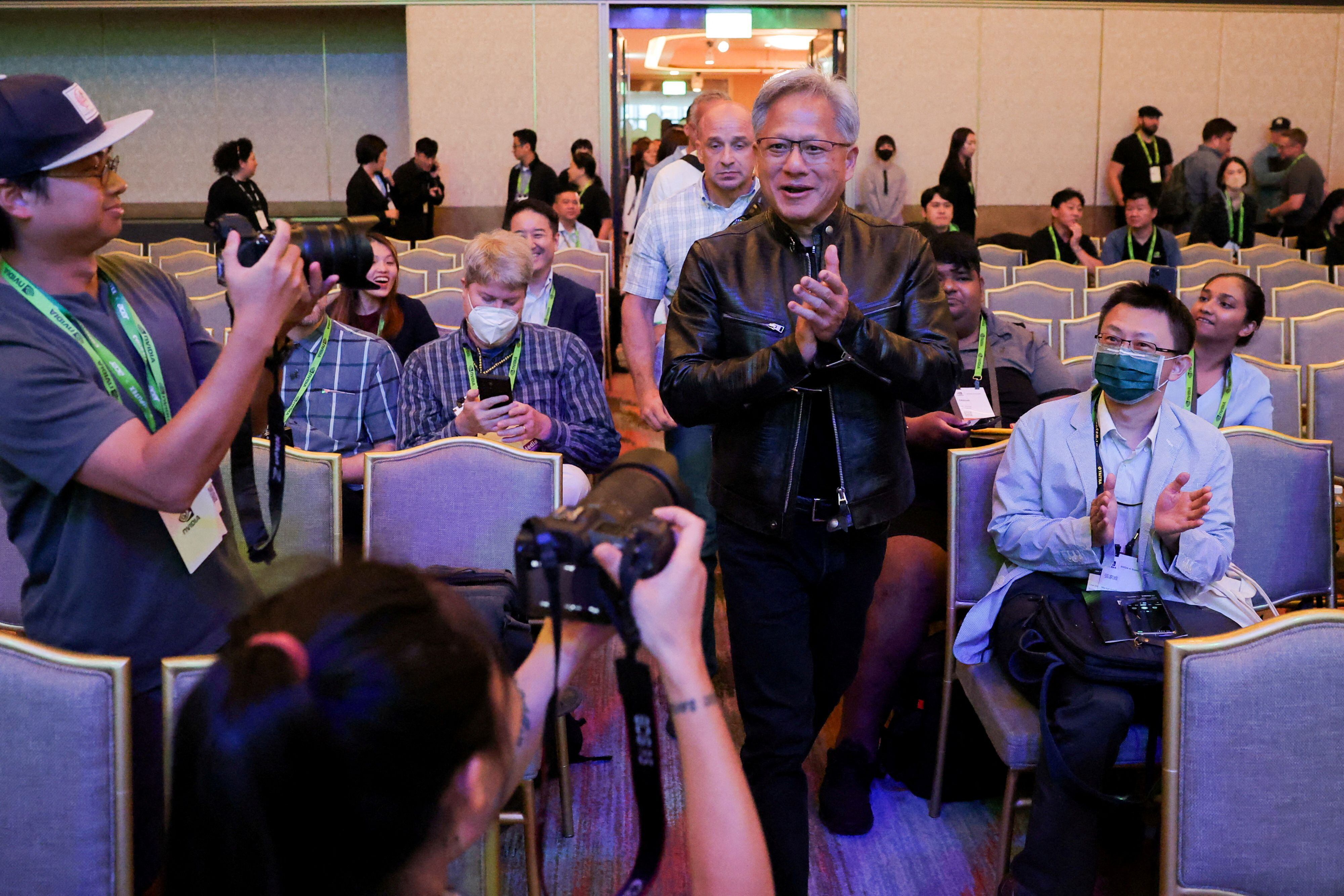 El CEO de Nvidia participará en el Computex de Taipéi (Foto: REUTERS/Ann Wang/File Photo)