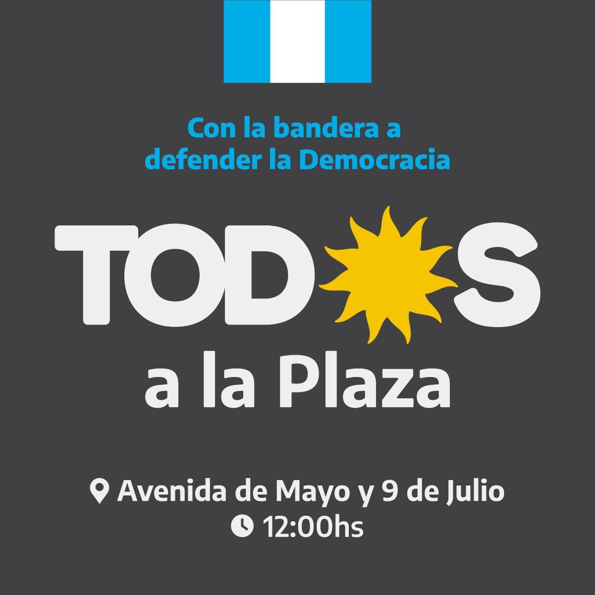 El Frente de Todos convocó a una marcha en apoyo a Cristina Kirchner tras el atentado que sufrió (Twittert)