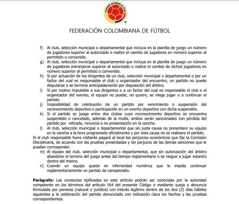 El Código Disciplinario de la FCF podría señalar como responsable a Nacional, por ser el local, ante los desmanes de los hinchas - crédito FCF