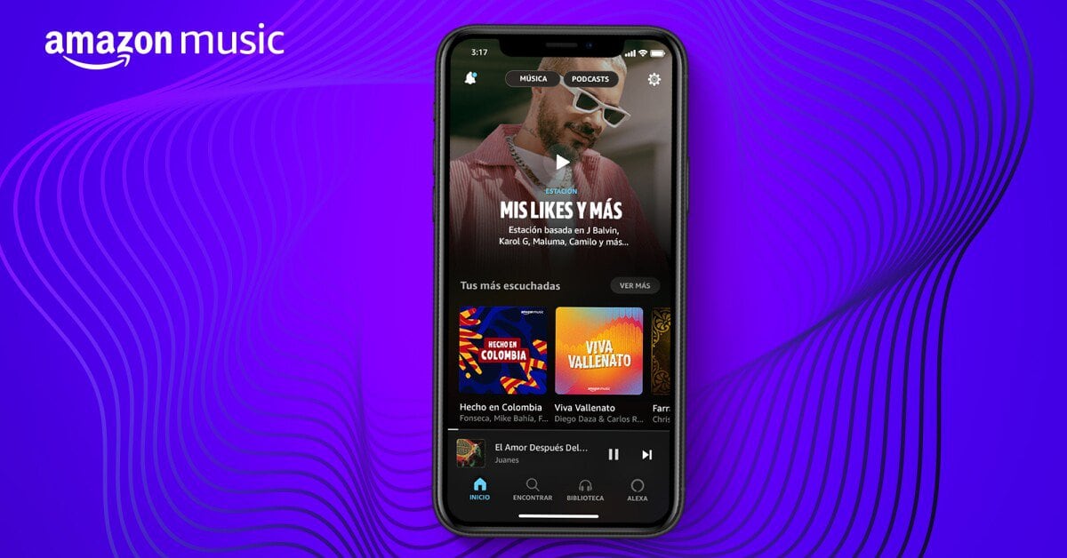 Amazon Music tiba di Kolombia: ini adalah detail platform musik dan podcast