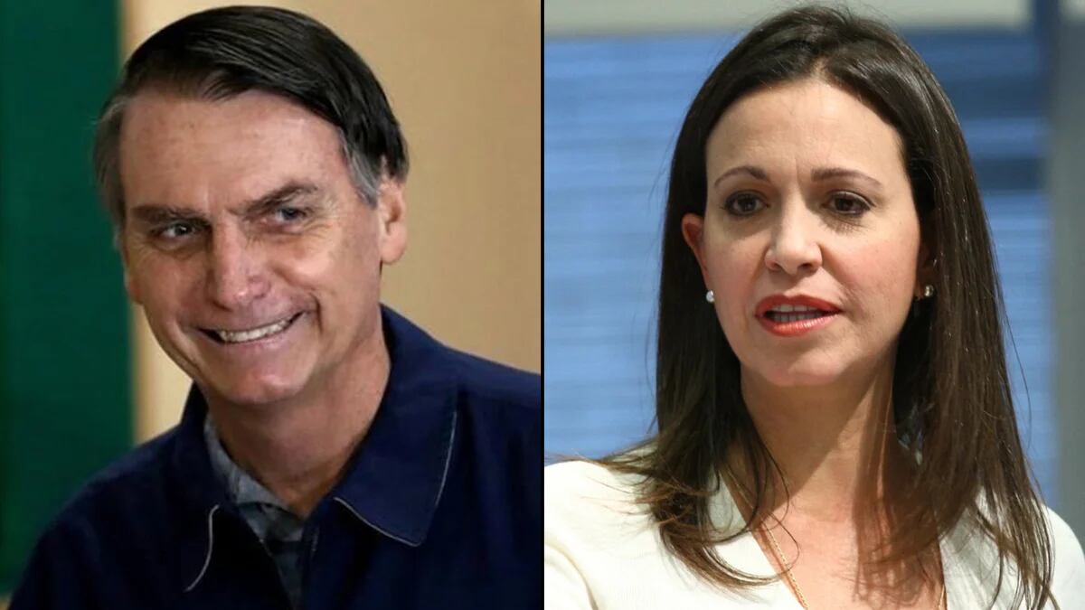 La opositora venezolana María Corina Machado le pidió a Bolsonaro que  lidere la "presión externa" contra Maduro - Infobae