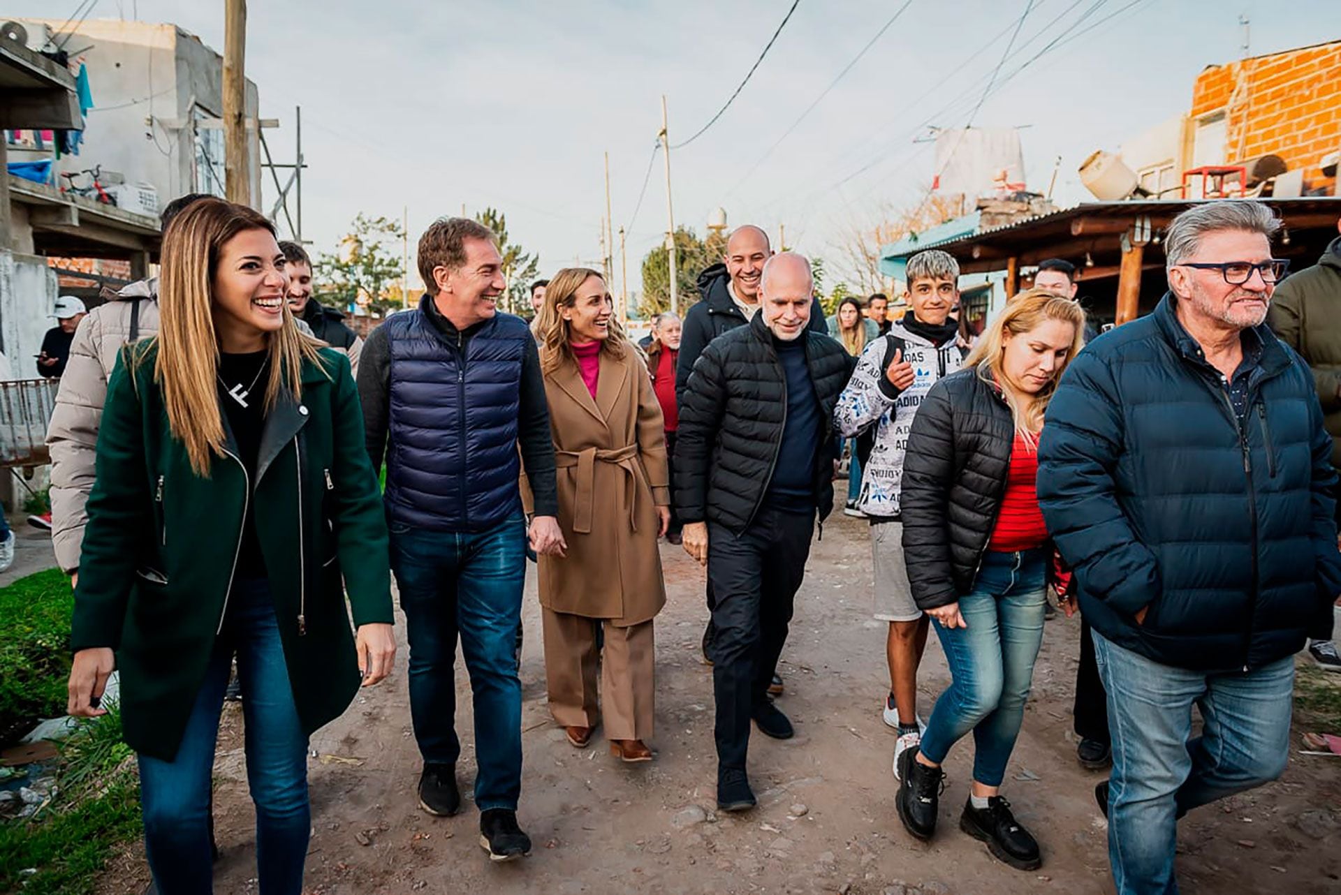 Diego Santilli y Horacio Rodríguez Larreta cierre de campaña conunrbano