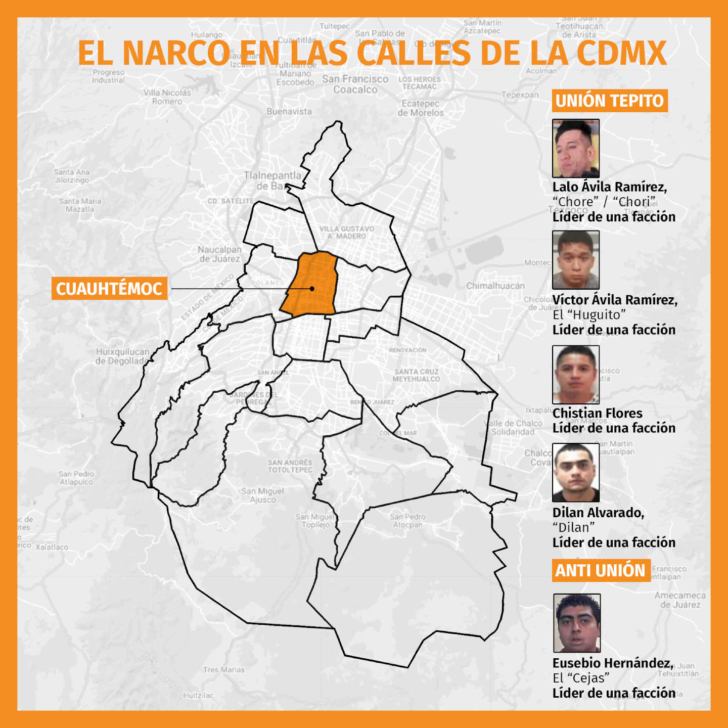 Mapa Del Narco En Cdmx Así Están Distribuidos Los 14 Grupos Delictivos 8390