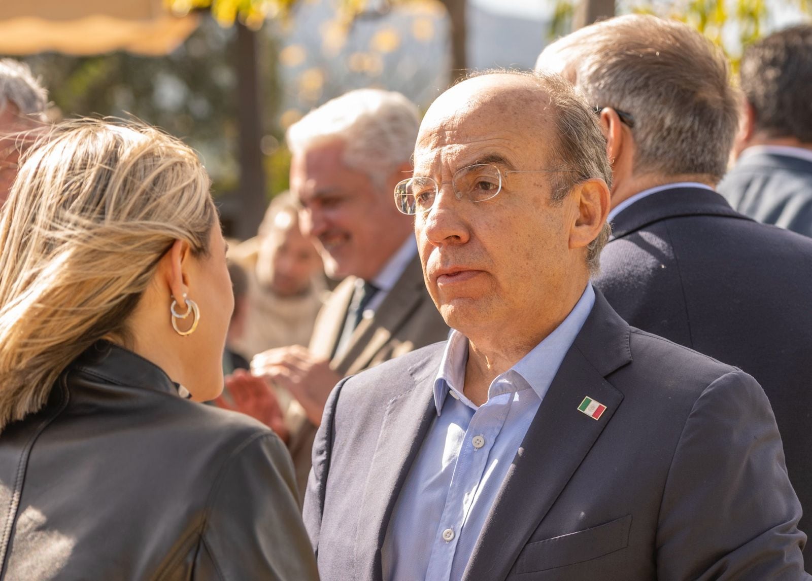 El expresidente mexicano, Felipe Calderón, entre los asistentes de la Gala. (Fundación Internacional para la Libertad)