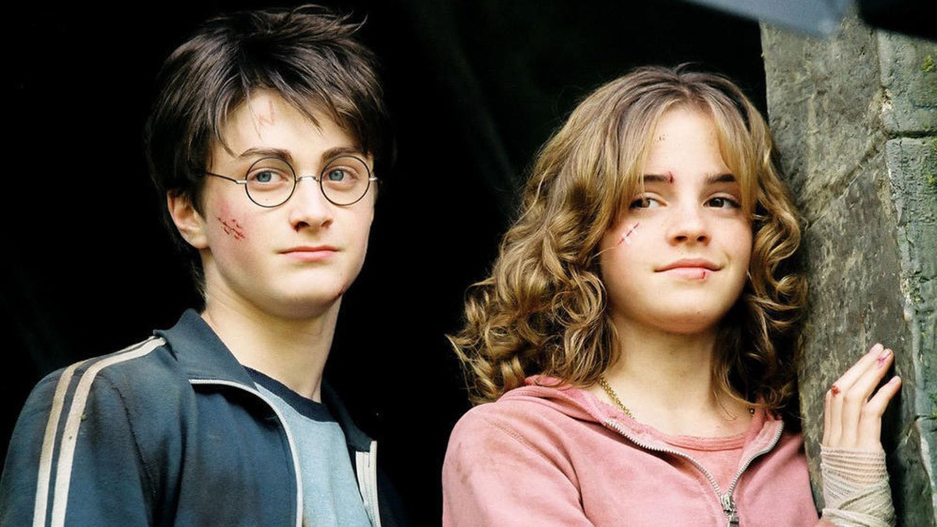 Daniel Radcliffe y Emma Watson en Harry Potter y el prisionero de Azkaban (2004)