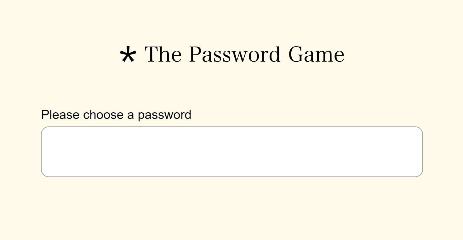 The password game на русском