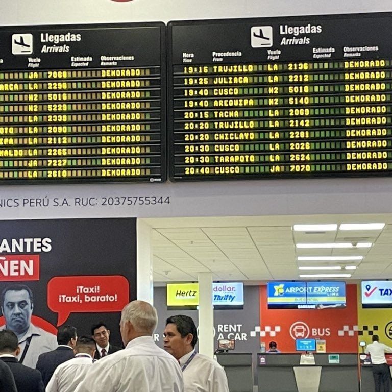 Vuelos demorados y suspendidos por emergencia en la pista de aterrizaje del Aeropuerto Jorge Chávez