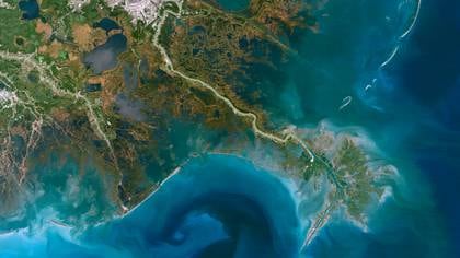 El río Mississippi (la imagen muestra su delta) es el más grande y poderoso de los Estados Unidos (Planet Observer/ UIG/ Shutterstock)