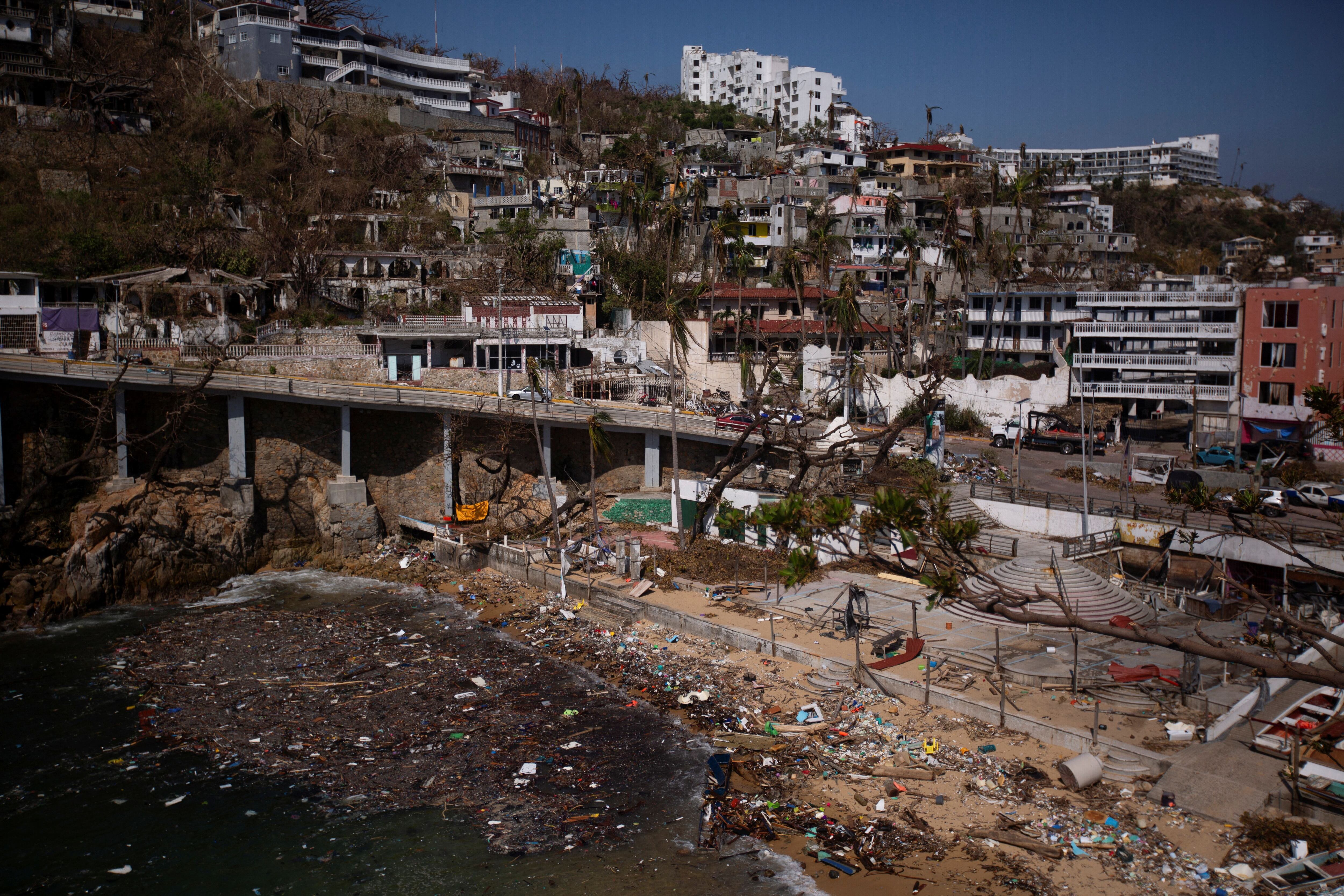 El pasado 25 de octubre, el huracán Otis tocó tierra en el puerto de Acapulco, siendo categoría 5. REUTERS/Quetzalli Nicte-Ha