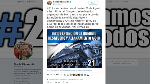 Ricardo Benedetti, que se desempeña como coordinador de Análisis y Control de Gestión del Sistema Federal Medios y Contenidos Públicos, es uno de los principales impulsores de la concentración es