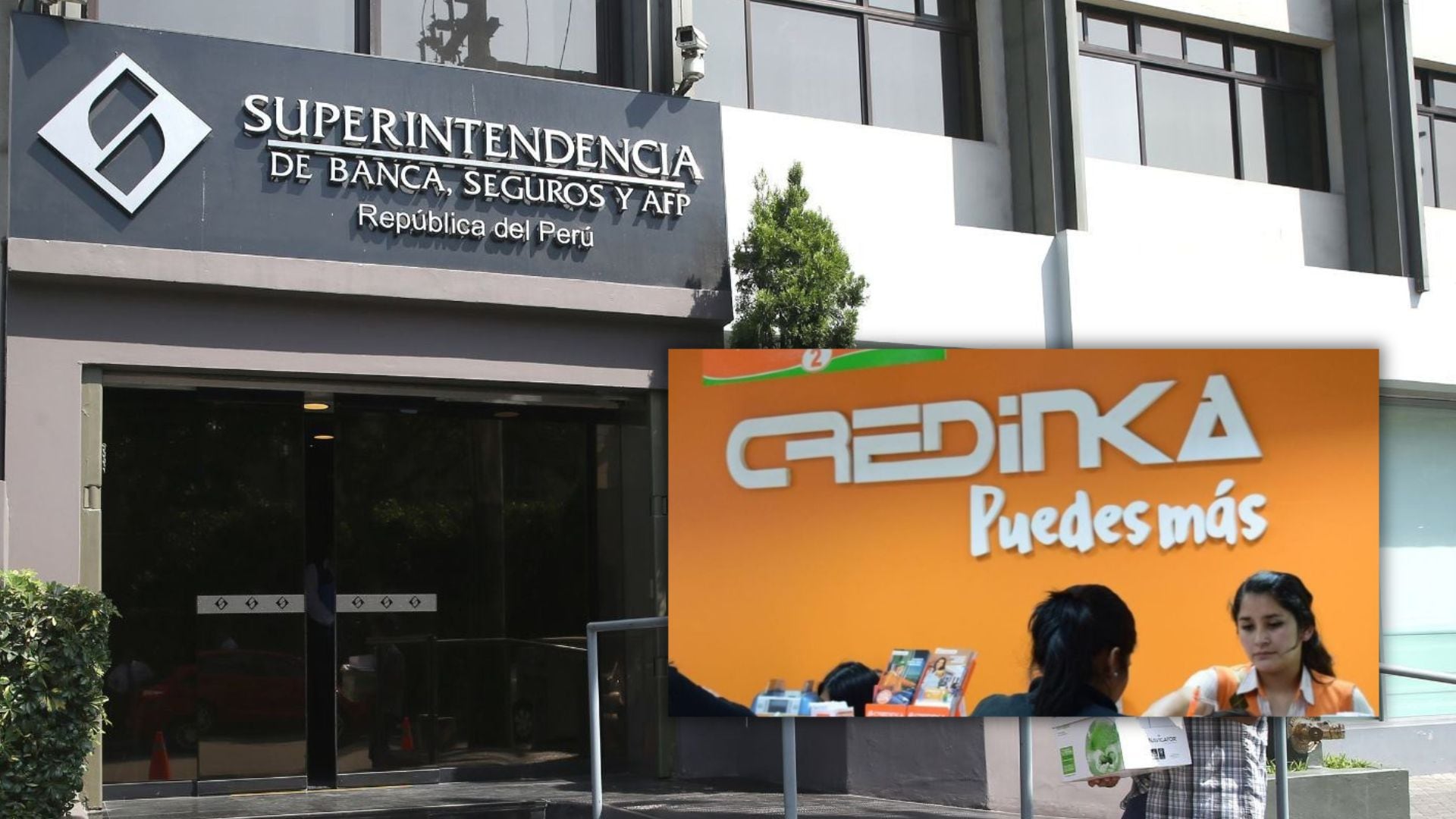 La SBS ha intervenido una nueva microfinanciera, Financiera Credinka, tres meses luego del cierre de Caja Sullana. - Crédito Composición Infobae/Andina/Difusión