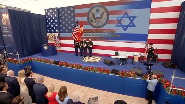 El inicio de la ceremonia en Jerusalén