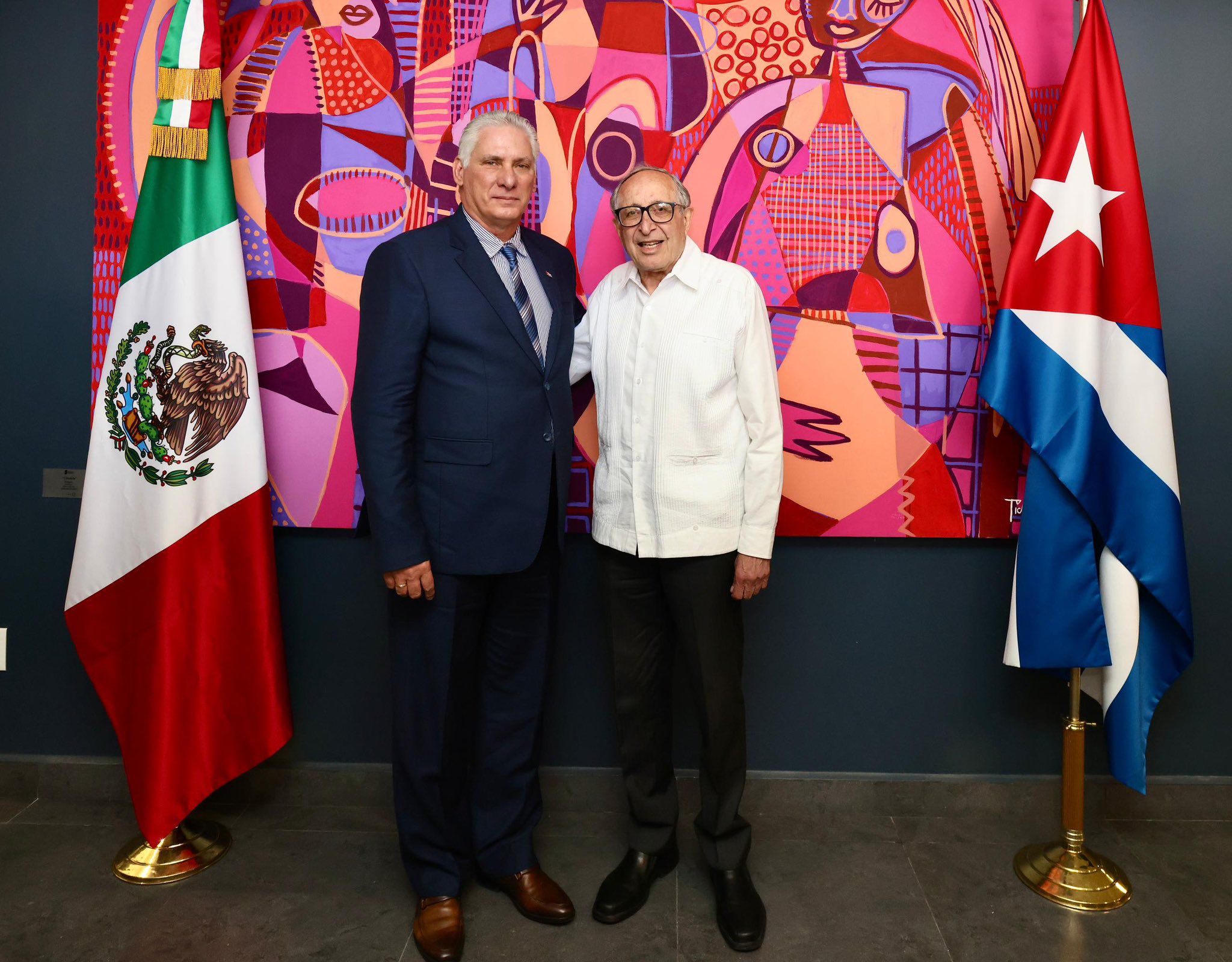 El presidente de Cuba llega a México para la toma de protesta de Claudia Sheinbaum (@PresidenciaCuba)