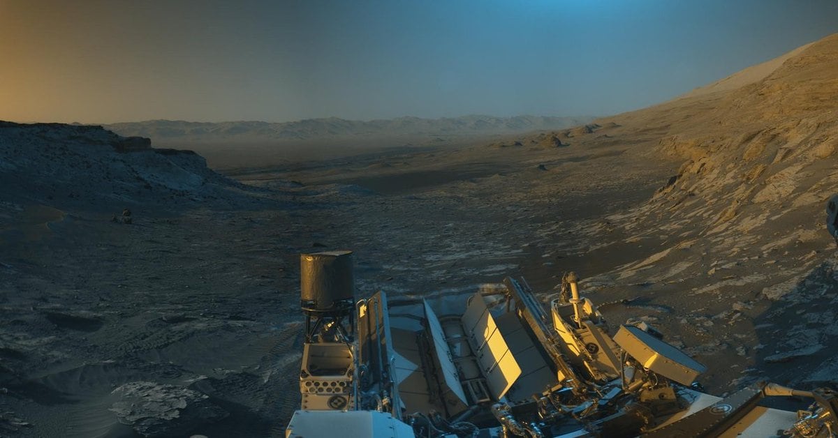 Science.  – A rare panoramic postcard captured by the Curiosity rover on Mars