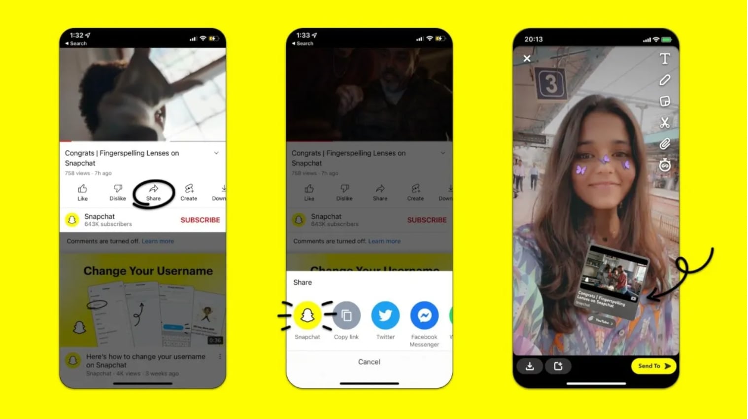 Snapchat позволяет делиться видео на YouTube в виде стикеров, это шаг за  шагом - Infobae