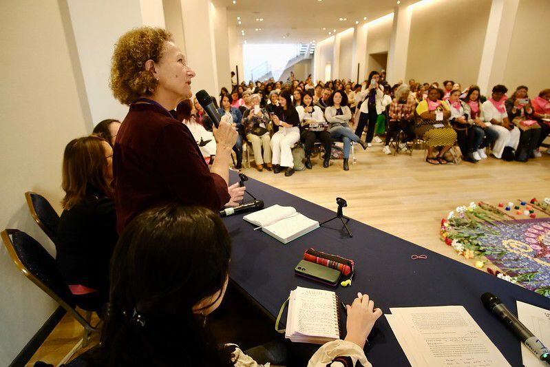 Vera Grabe, jefe de la delegación de paz del Gobierno nacional en los diálogos con el ELN, estuvo en el Encuentro Nacional de Mujeres