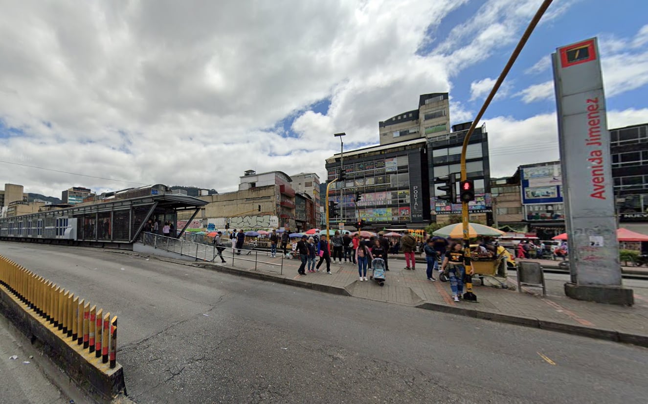 Regresa la normalidad en Bogotá luego de el paso del grupo de manifestantes por las calles de la ciudad - crédito Google Maps