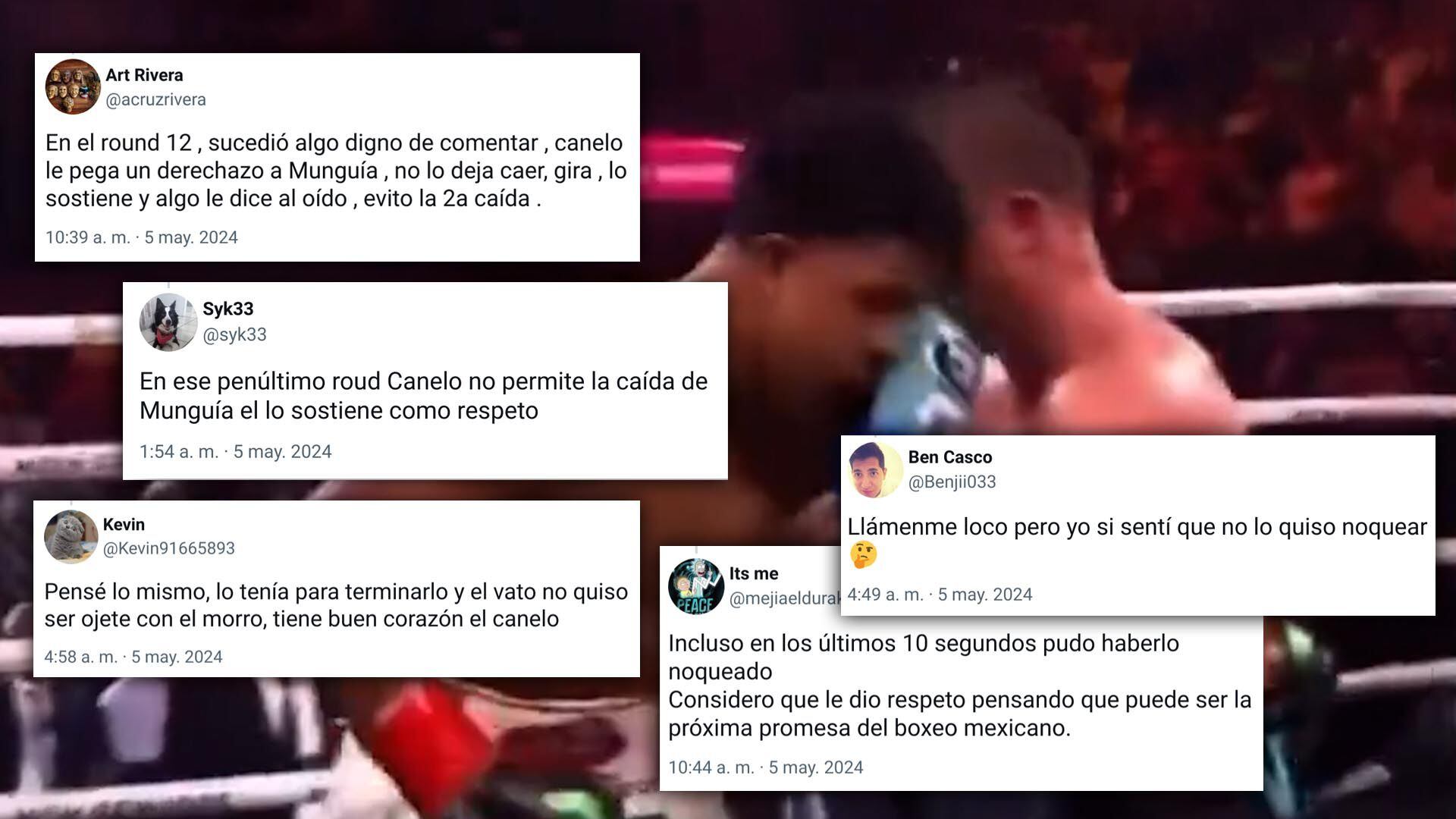 El movimiento que dio de qué hablar en las redes durante la pelea entre Canelo y Munguia