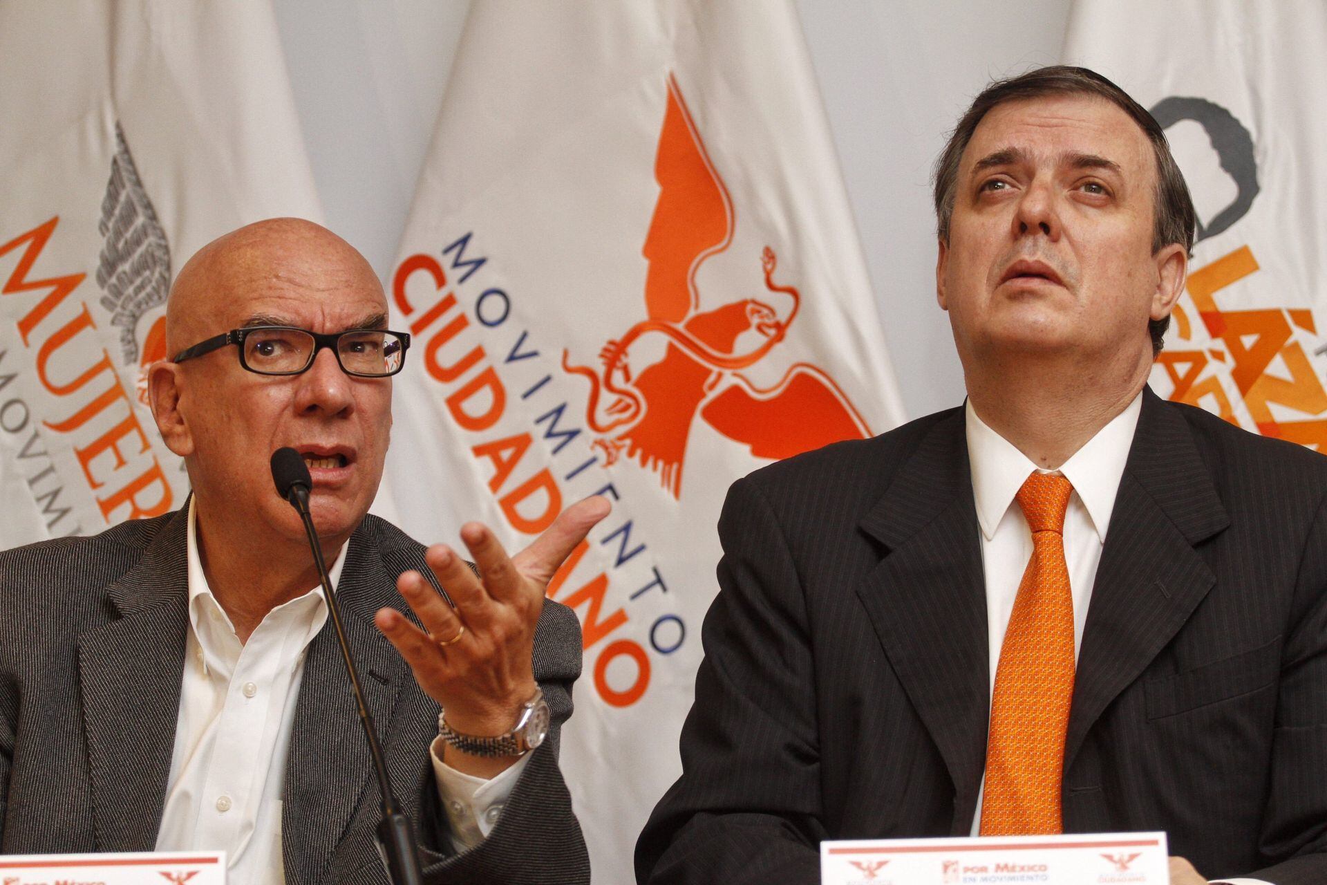 Marcelo Ebrard y Dante Delgado. El excanciller ya tiene un pasado con Movimiento Ciudadano (Cuartoscuro)