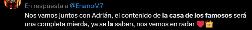 Comentarios de internautas que reaccionan a la salida de Adrián Marcelo del programa. (Imagen: X)