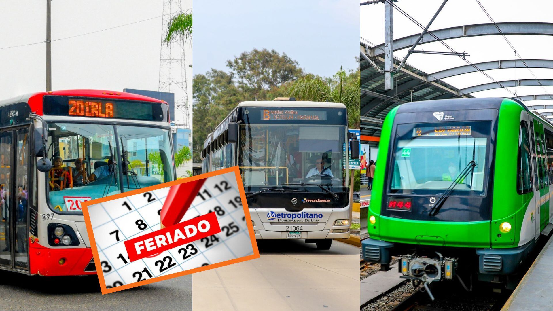 Feriado 8 y 9 de diciembre: estos son los horarios del Metropolitano, Metro de Lima y corredores|Andina