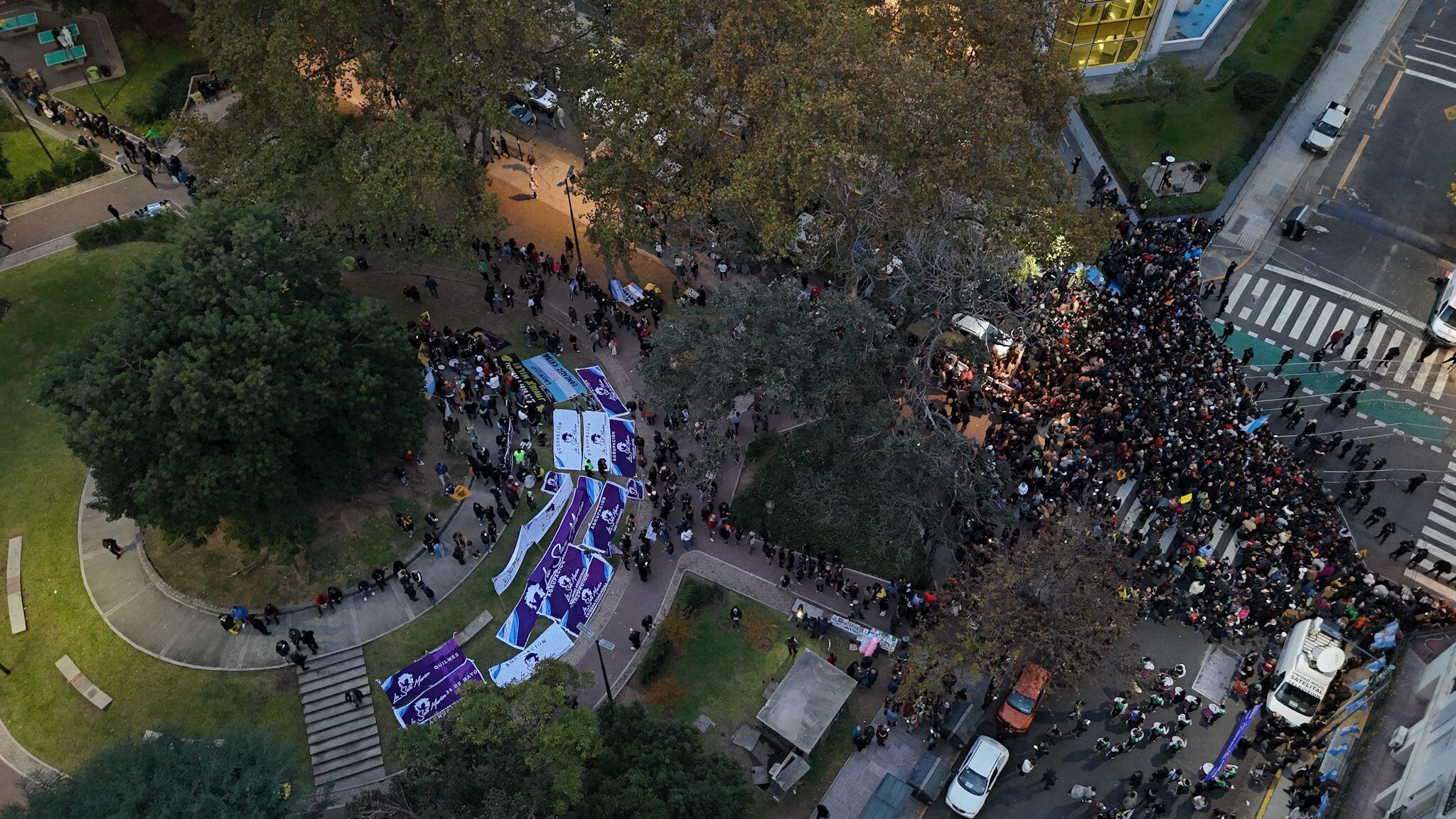 Presentación libro de Javier Milei en el Luna Park - Drone