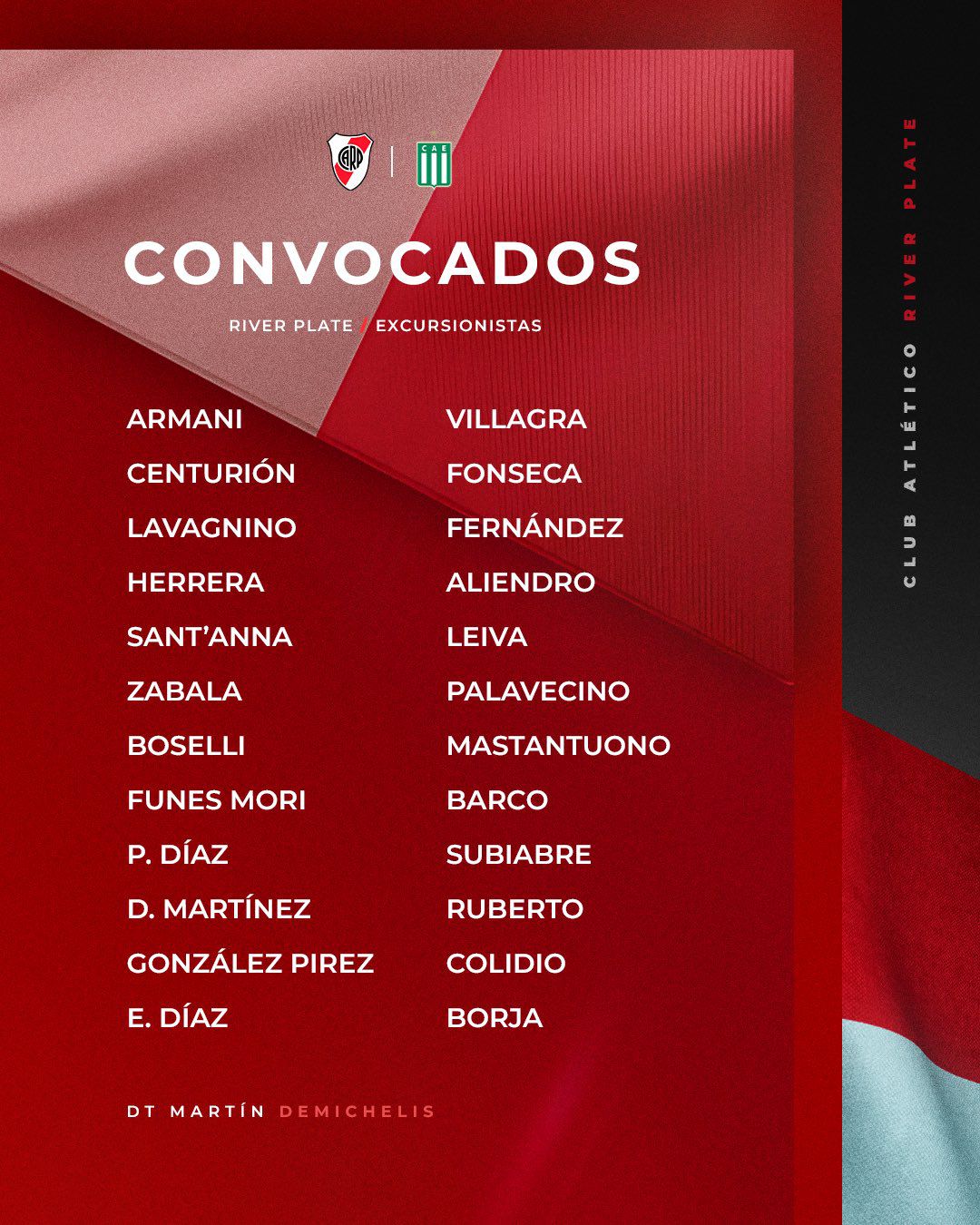 Convocados de River Plate