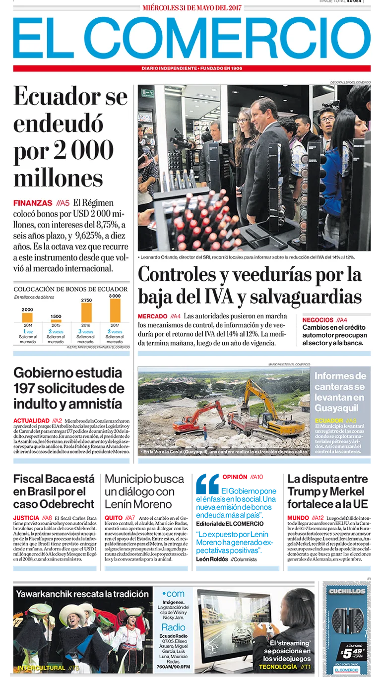 El Comercio Ecuador Martes 31 De Mayo De 2017 Infobae
