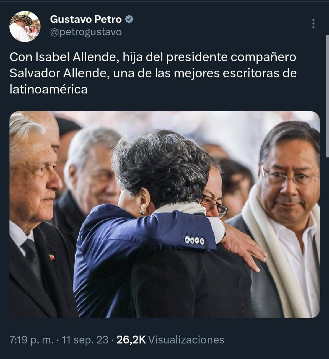 La publicación de X fue borrada por el propio presidente minutos después de caer en cuenta del error - crédito @petrogustavo/X