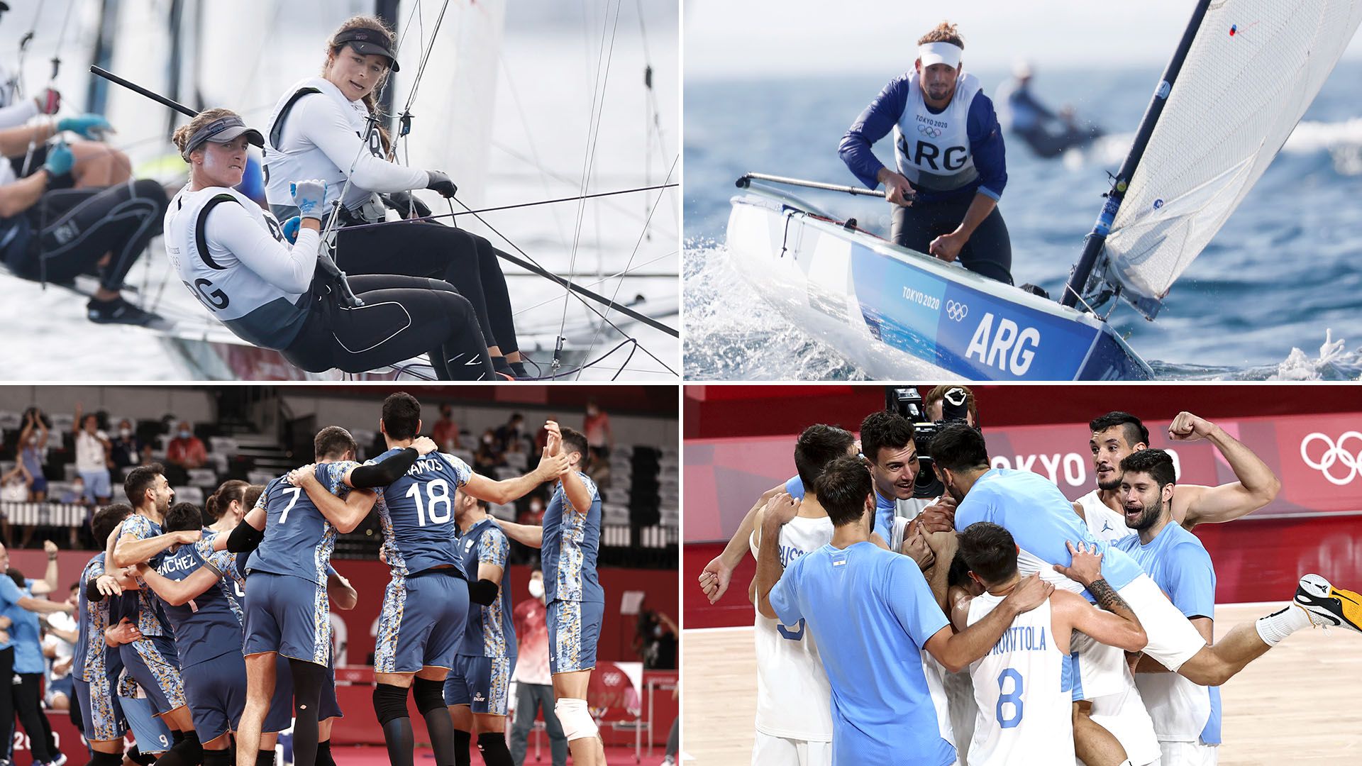 portada vela voley basquet argentina Juegos Olimpicos Tokio 2020