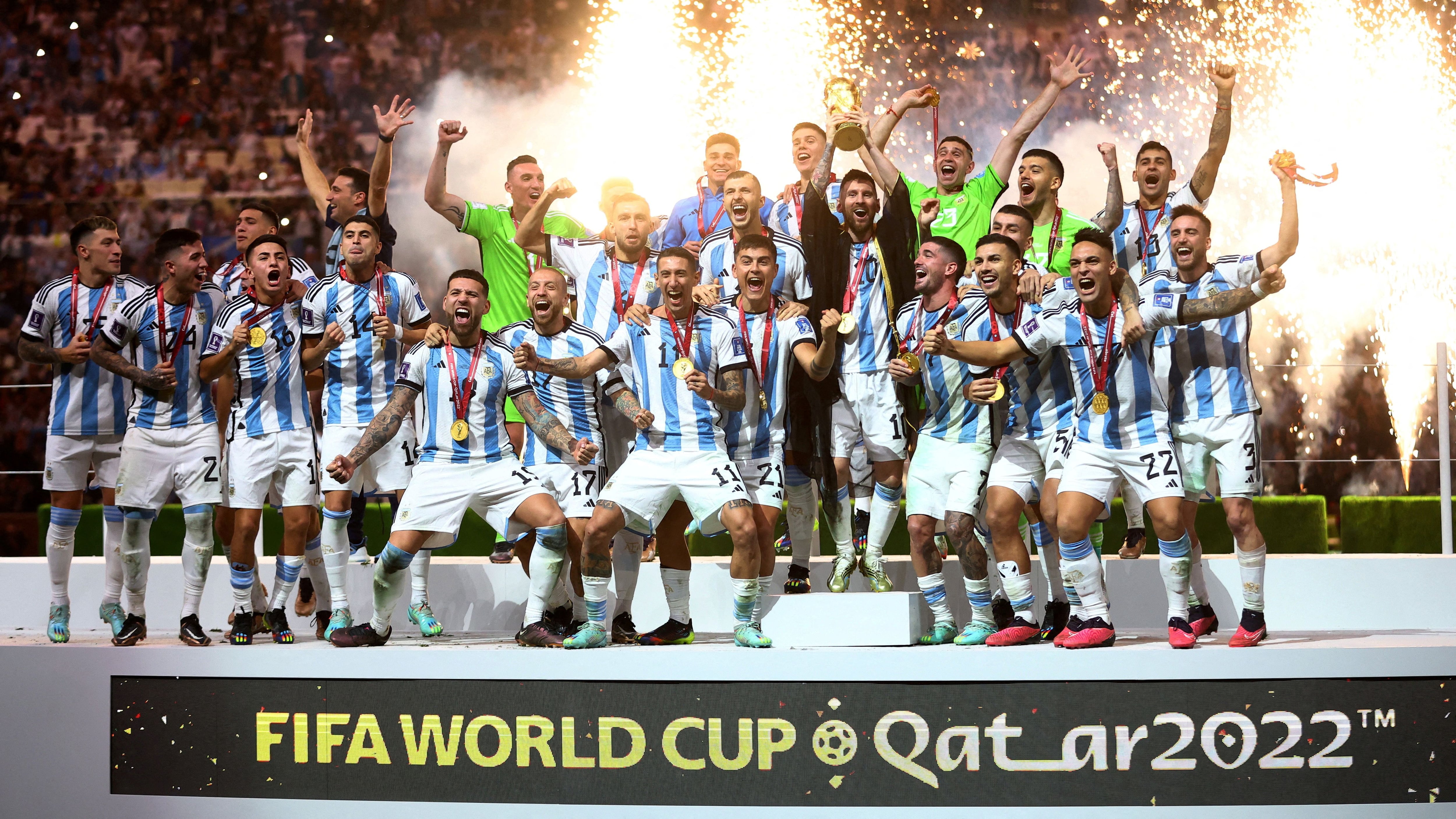 The champions will play a game in Argentina again after having won the World Cup in Qatar (Reuters)
