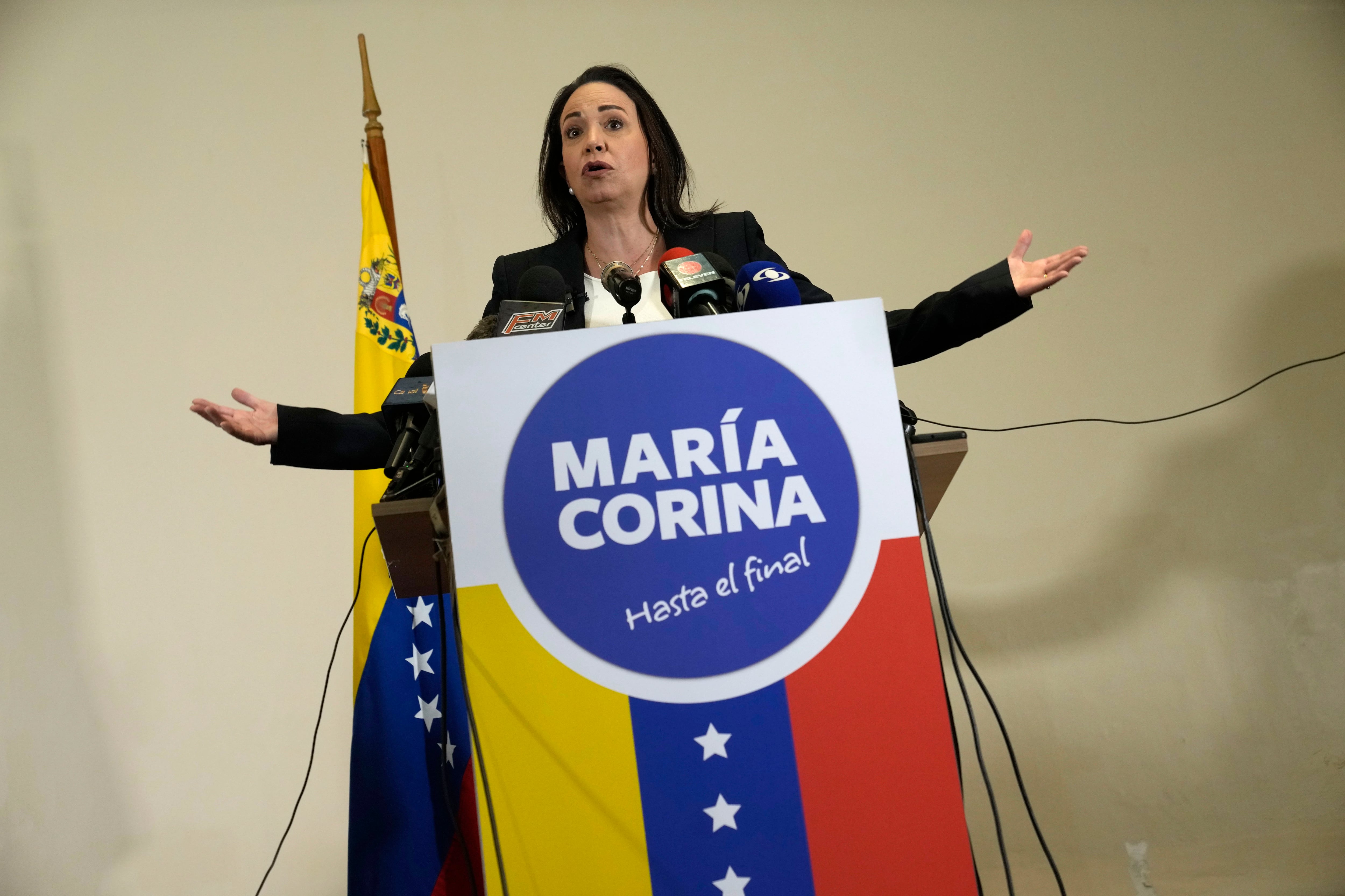 La líder opositora venezolana María Corina Machado 