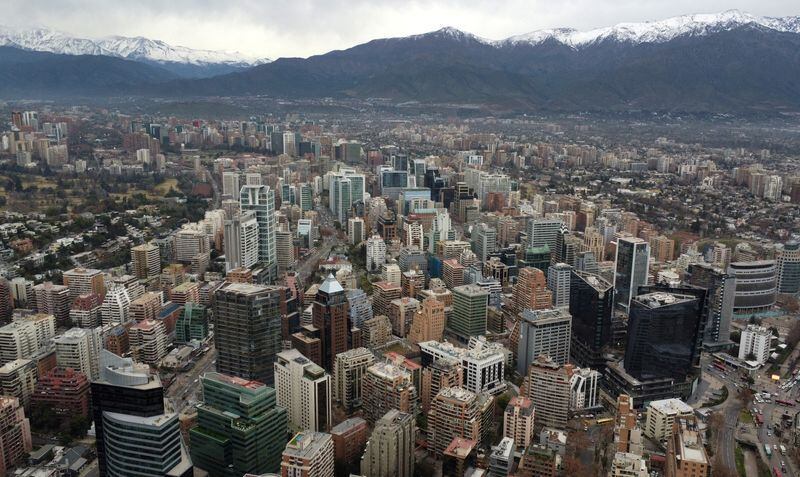Santiago de Chile ubicada en el puesto 47 con una puntuación de 76,9 sobre 100. REUTERS/Iván Alvarado