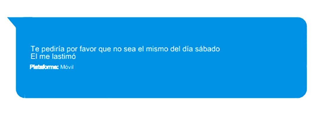 La víctima resultó lastimada tras un encuentro con un cliente que intentó volver a verla días después