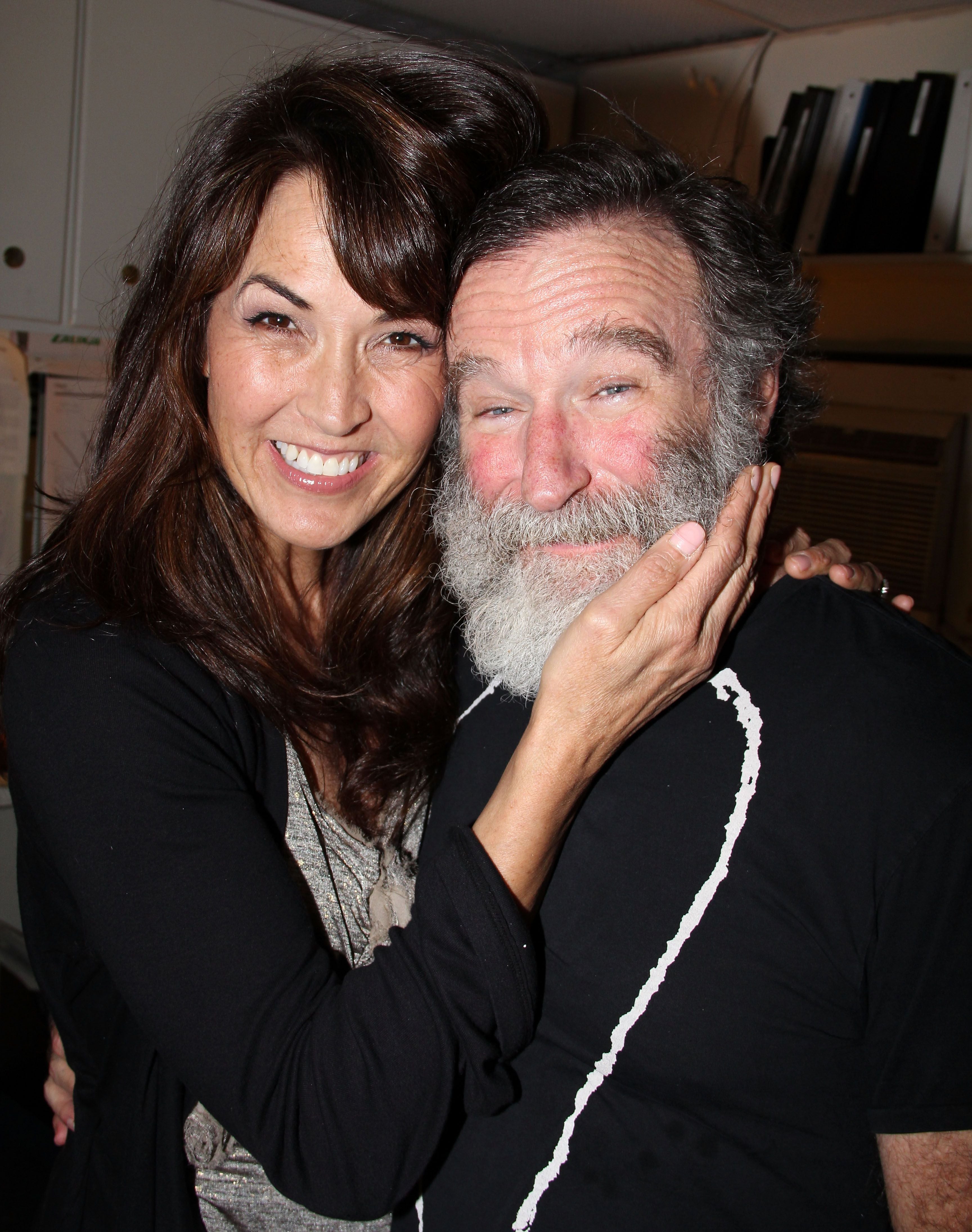 Susan Schneider, última esposa de Robin Williams, reveló tres días después de la muerte, que el actor padecía “demencia con cuerpos de Lewy”. La foto es de 2011, tres años antes del trágico final (Bruce Glikas/FilmMagic)