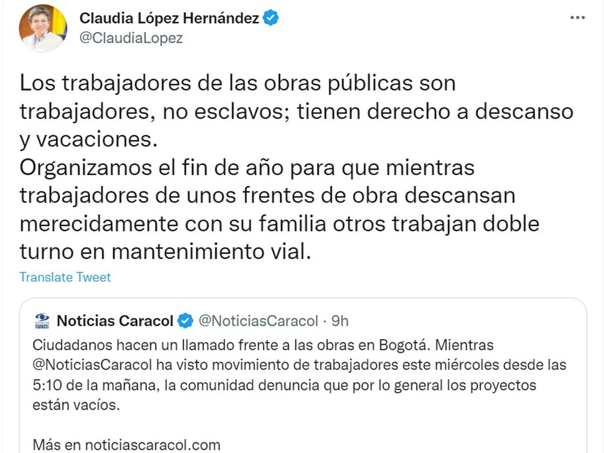 Claudia López Le Recordó A La Ciudadanía Que Los Trabajadores “no Son 8654