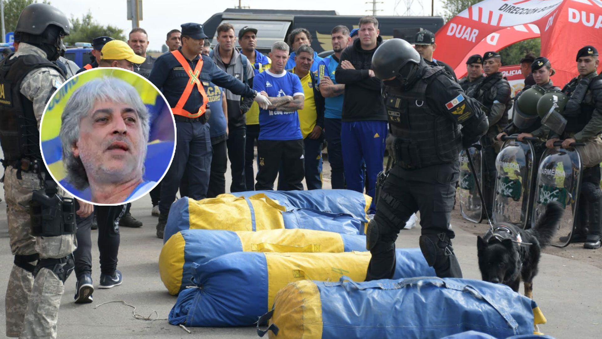 secuestro de armas en la barra de Boca