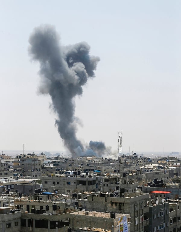 El EjÃ©rcito indicÃ³ que âla organizaciÃ³n terrorista HamÃ¡s es responsable de todos los acontecimientos que ocurren en la Franja de Gazaâ (AFP)